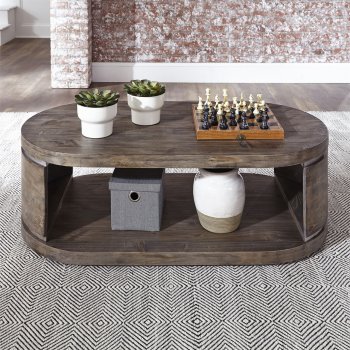 West End 3Pc Coffee & End Table Set 193-OT - Gray Wash - Liberty [LFCT-193-OT-West End]