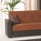 Lego Sofa Bed in Brown Microfiber by Rain w/Optional Items