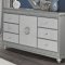 Kylie Bedroom Set 5Pc in Silver by Global w/Options