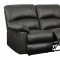 U99270-BL Motion Sofa in Black PU by Global w/Options