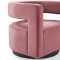 Spin Swivel Accent Chair in Dusty Rose Velvet by Modway