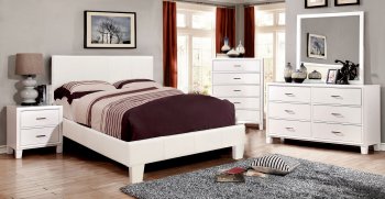 CM7008WH Winn Park Bedroom 5Pc Set in White w/Options [FABS-CM7008WH-CM7068WH]