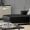 Steve Sectional Sofa in Black Leather by Whiteline Imports