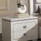 Valentina Bedroom 20250 in Pearl PU & White by Acme w/Options