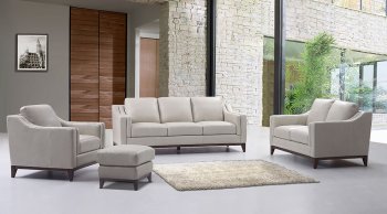 Helena Sofa & Loveseat Set Leather Italia - Granite w/Options [LIS-6364-Helena Granite]