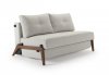 Cubed 02 Deluxe Sofa Bed in Natural w/Oak Legs by Innovation