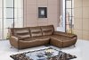 U7532 Sectional Sofa in Walnut Bonded Leather by Global