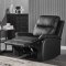 U9042 Reclining Sofa & Loveseat Set in Black PU by Global