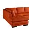 ML157 Sectional Sofa in Orange Leather by Beverly Hills