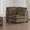 Savarin Sectional Sofa 8226DB in Dark Brown Fabric - Homelegance