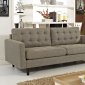 Empress Sofa in Oatmeal Fabric by Modway w/Options