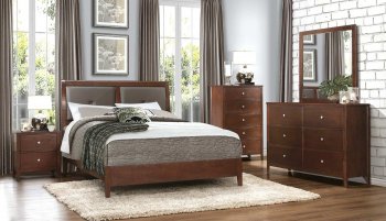 Cullen Bedroom 5Pc Set 1855 in Cherry by Homelegance w/Options [HEBS-1855 Cullen]