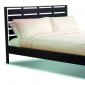 Dark Cappuccino Finish Contemporary Paneled Bed