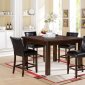 Easton 71145 5Pc Counter Ht Dining Set in Brown Cherry by Acme