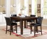 Easton 71145 5Pc Counter Ht Dining Set in Brown Cherry by Acme