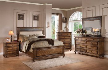 Arielle Bedroom in Oak by Acme w/Optional Items [AMBS-24440 Arielle]