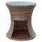 Strum Outdoor Patio Side Table by Modway w/Glass Top