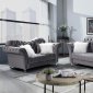 LCL-006 Sofa & Loveseat Set in Gray Velvet