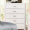 Velen CM7949WH 5Pc Bedroom Set in White w/Options