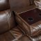 Myleene Motion Sofa 603021 in Chestnut by Coaster w/Options