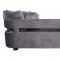 Kennedy Sofa TOV-L6144 in Grey Velvet Fabric by TOV Furniture