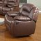 7242 Reclining Sofa in Brown Bonded Leather w/Optional Items