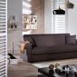 Elita S Diego Brown Sofa Bed by Sunset in Fabric