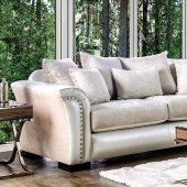 Benigno Sofa SM6411 in Pearl Leatherette w/Options