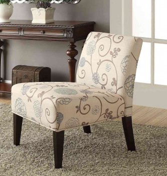 Lifestyle Lounge Chair 468F25S in Fabric by Homelegance [HECC-468F25S Lifestyle]