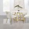 Gwynn Dining Table 107171 White & Gold by Coaster w/Options