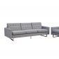 Beneva S1503G Sofa in Grey Fabric by New Spec w/Options