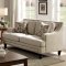 Everly Sofa CM6362 in Beige Linen-Like Fabric w/Options