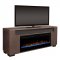 Haley Electric Fireplace Media Console in Rift Grey by Dimplex