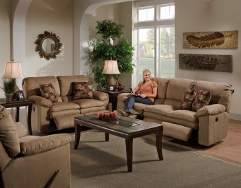 Light Brown Fabric Impulse Modern Reclining Sofa w/Options [CNS-124 Impulse]