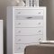 Chrissy 5Pc Bedroom Set CM7552 in White w/Options