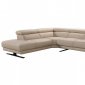 Gypsum Sectional Sofa 31020 in Taupe Half Leather by VIG