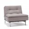 Dublexo Sofa Bed in Gray by Innovation w/Arms & Steel Legs