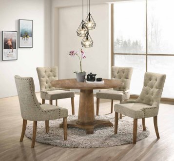 Yotam Dining Room 5Pc Set 77160 in Salvaged Oak by Acme