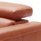 Cooper Sofa in Pumpkin Leather by J&M w/Options