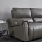 S275 Power Motion Sectional Sofa in Gray Leather Beverly Hills