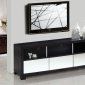 T514 TV Stand in Wenge & White by American Eagle Furniture