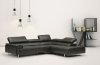 Ming 8009 Genuine Leather Sectional Sofa in Brown by IDP Italia