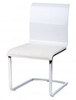 Lizz Dining Chairs Set of 2 in White by Whiteline