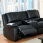 Gaffey Reclining Sofa CM6826 in Black Leather Match w/Options