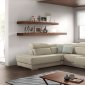 Shakira Sectional Sofa in Cream Leather by ESF