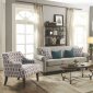 Gideon Sofa & Loveseat Set 506401 in Cement Fabric by Coaster