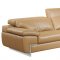 Mouton Full Leather Oregon II Modern Sectional Sofa