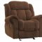 Reige 601594 Motion Sofa in Chocolate Fabric - Coaster w/Options