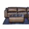 Mocca Top Grain Leather Modern Zen Sectional Sofa w/Options