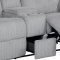 U7303 Reclining Sofa in Goat Smoke by Global w/Options